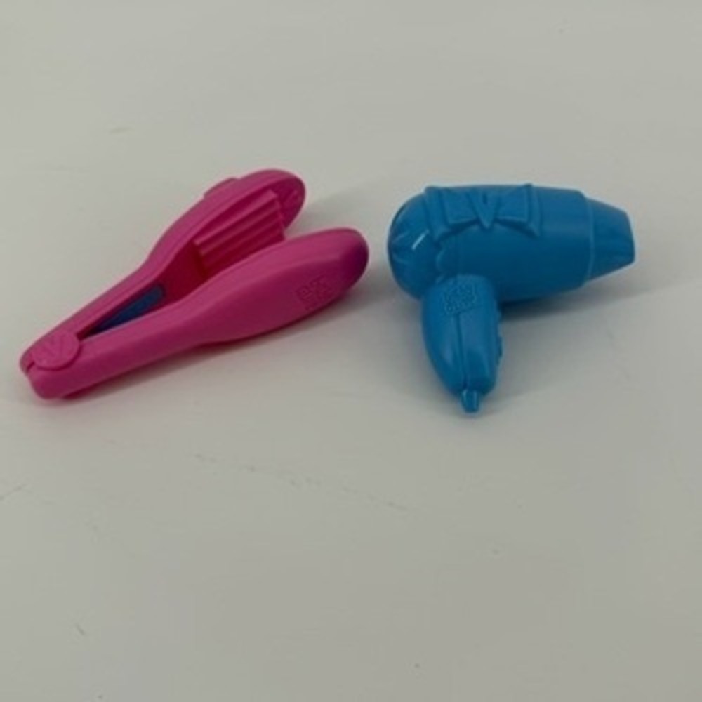 Baby‎ Alive Doll Hair Styling Accessories Blue Blow Dryer Pink Crimper Toy Set